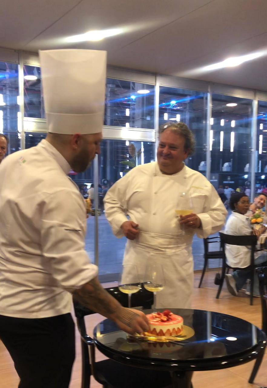 Erick Jacquin faz surpresa para chef do Président na Feira dos Campeões