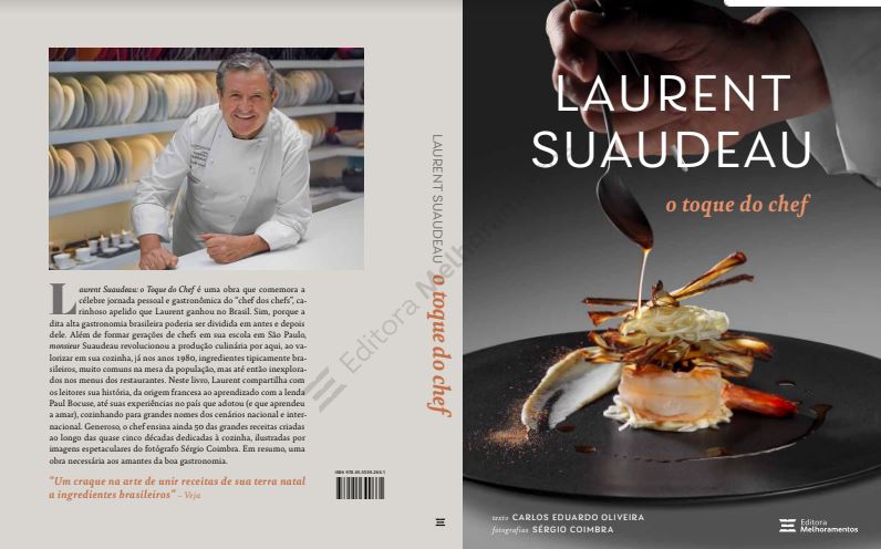 laurent Print da capa e contracapa do livro o toque do chef de laurent suaudeau