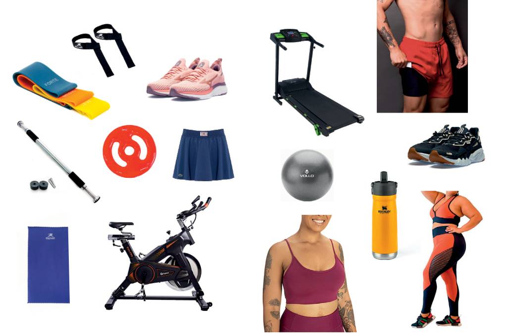 Artigos esportivos para treinar na academia ou em casa