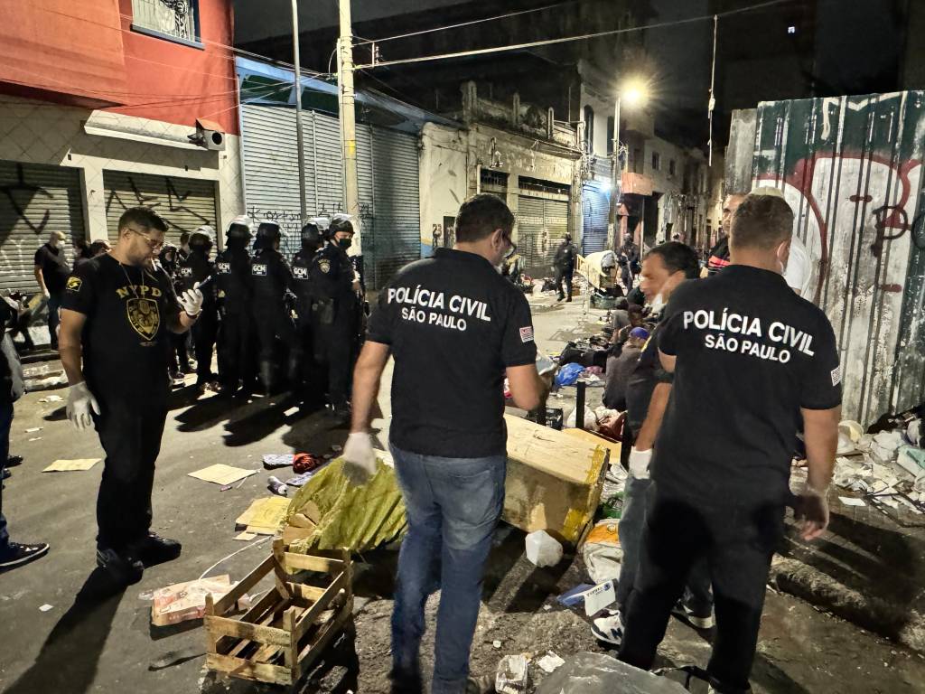 Polícia prende 89 pessoas na Cracolândia