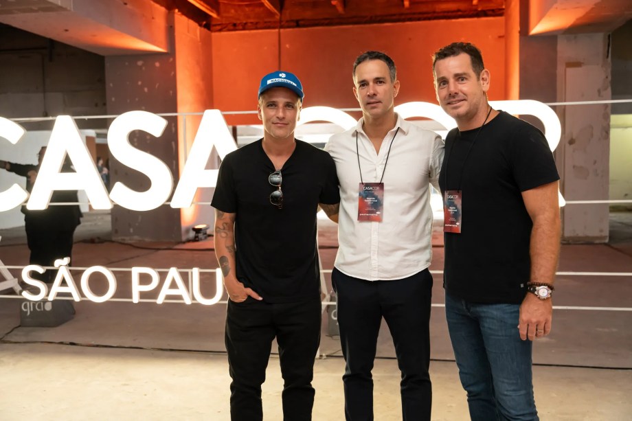 Bruno Gagliasso, João Marcello Gomes Pinto e Rodrigo Rivellino. Bruno Gagliasso, João Marcello Gomes Pinto e Rodrigo Rivellino.