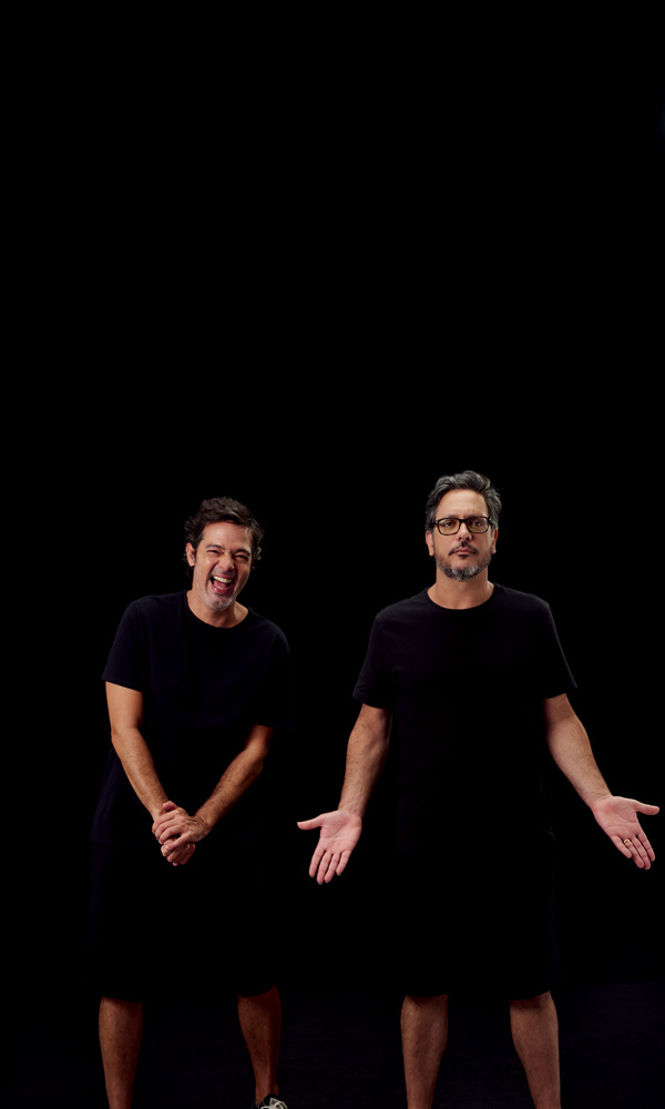 Bruno Mazzeo e Lucio Mauro Filho estreiam comédia no Teatro Porto