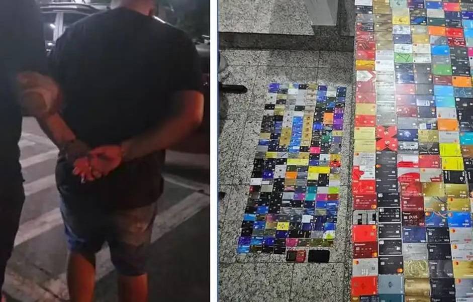 Polícia prende homem com 452 cartões no Sambódromo
