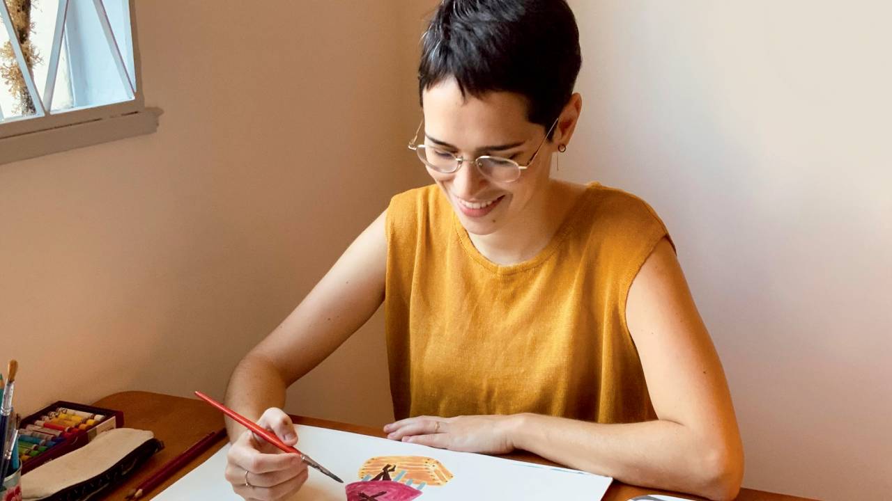 A ilustradora Anna Cunha
