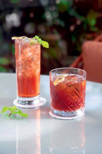 Negroni swizzle e negroni tradicional: drinques do Bar Bolla