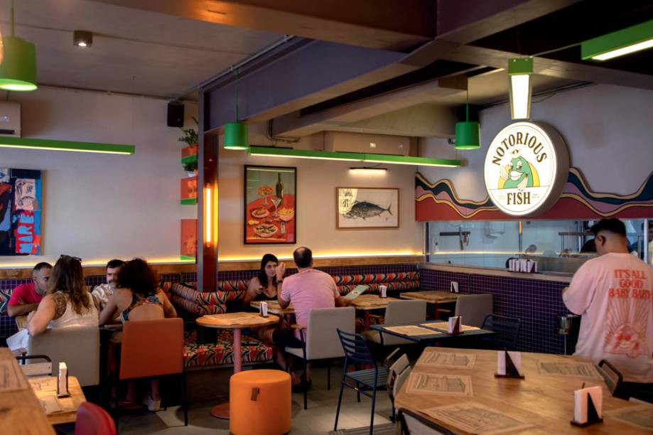 Salão da Notorious Fish: dedicada aos pescados Salão da Notorious Fish: dedicada aos pescados