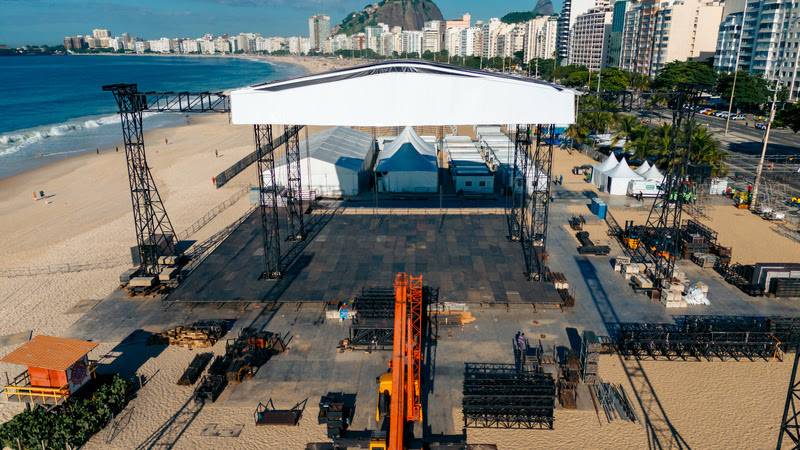 Palco de Madonna em Copacabana será duas vezes maior que o de sua turnê
