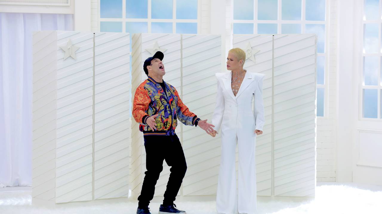 Reencontro: Mallandro e Xuxa (no papel de um anjo)