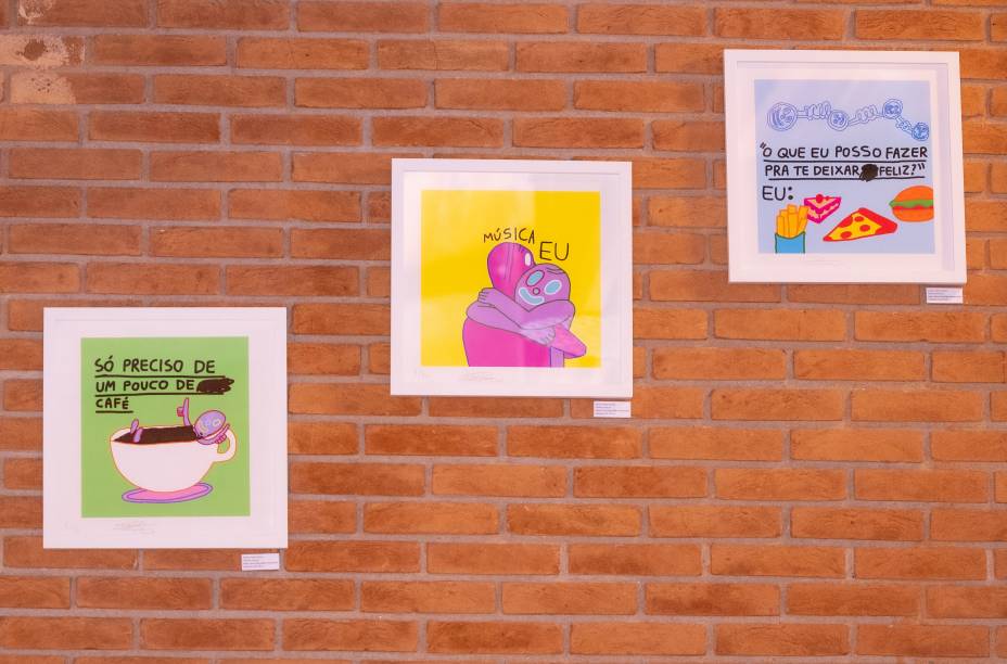 Algumas das obras em exposição Algumas das obras em exposição