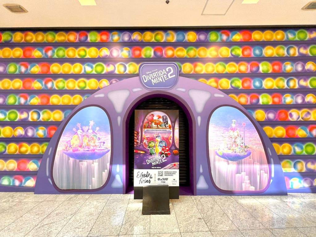 ‘Divertida Mente 2’ ganha atração infantil em shopping