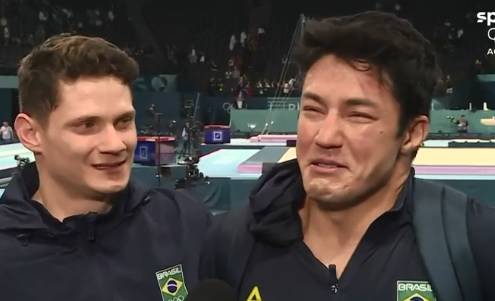 O choro de Arthur Nory após erro em pirueta nos Jogos Olímpicos