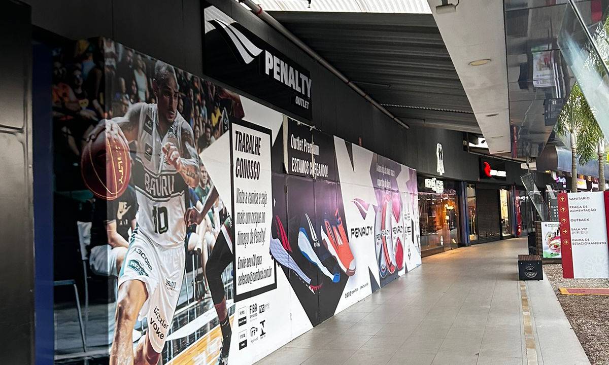 Fachada de loja esportiva