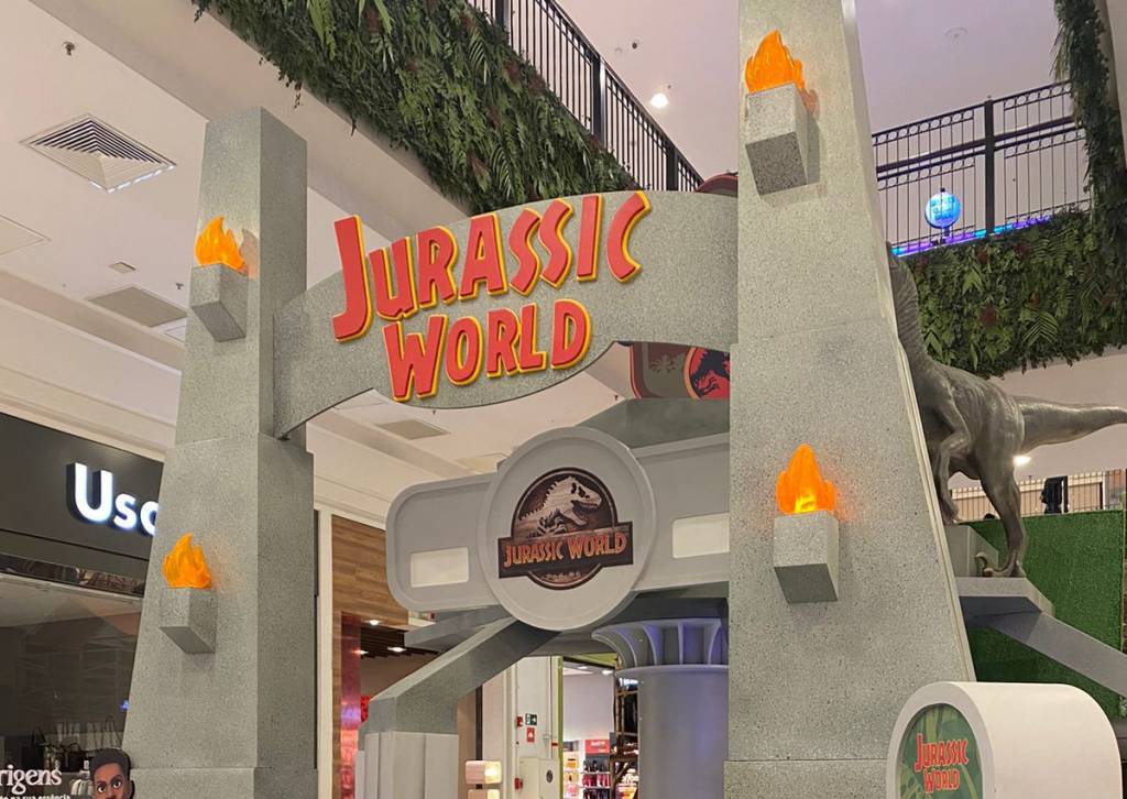 Shopping Santa Cruz sedia atração inspirada em Jurassic Park