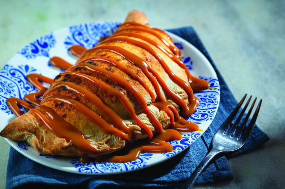 La Braciera: calzone recheado de doce de leite