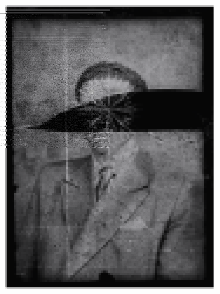 Eustáquio Neves_Retrato Falado #06 (2019) Crédito Galeria Vermelho-Reprodução Autorretrato com fissura preta na área do rosto