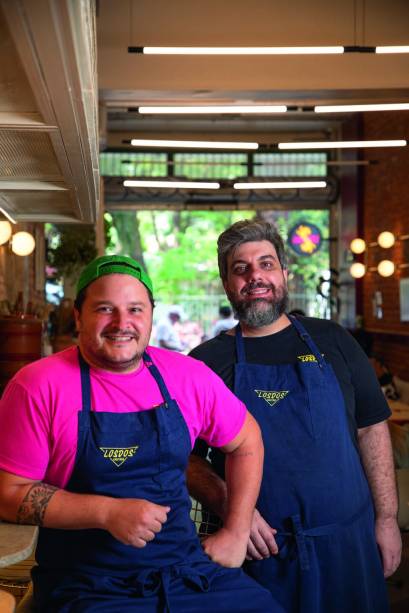 João Gertel e Caio Alciati: chefs do LosDos Cantina