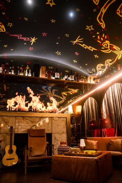 Bar Rabo di Galo: teto assinado pelo artista Cabelo Bar Rabo di Galo: teto assinado pelo artista Cabelo