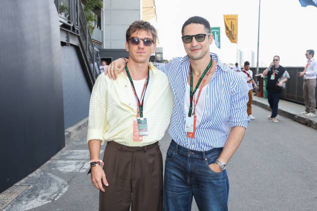 Os atores Matt Mella e Gabriel Leone Os atores Matt Mella e Gabriel Leone