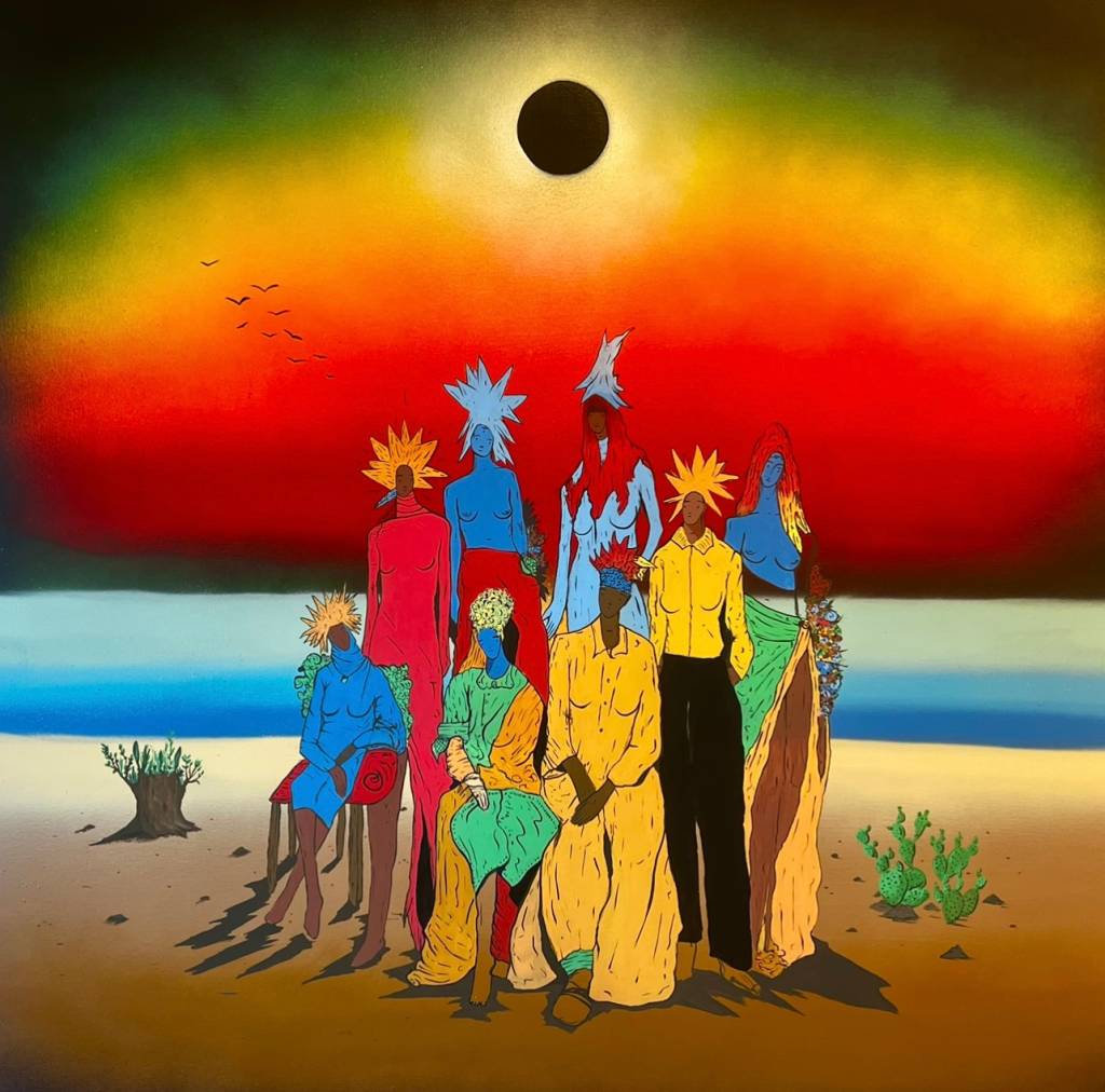 Grafiteiro Alex Kaleb exibe obras místicas em 1ª individual em dez anos