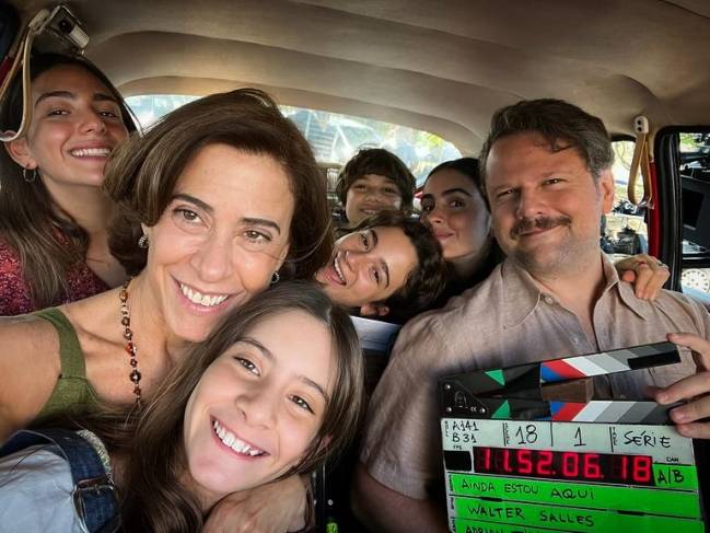 Imagem dos bastidores de 'Ainda Estou Aqui'
