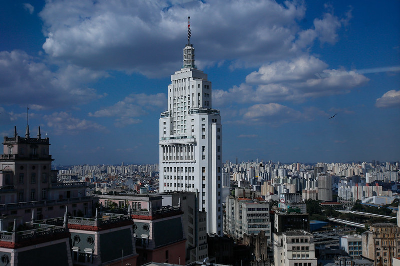 Edifício Altino Arantes, onde fica o Farol Santander, no centro de São Paulo