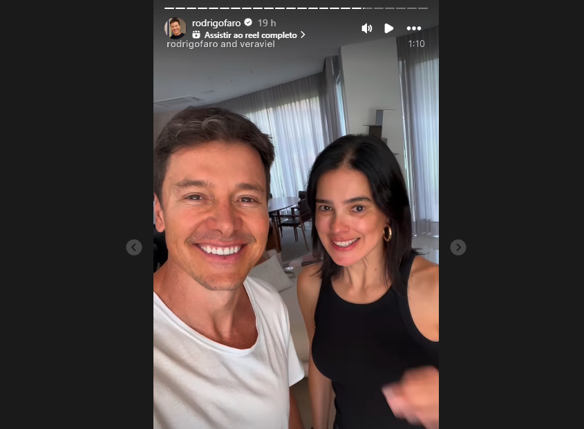 Rodrigo Faro e Vera Viel comemoram fim de câncer