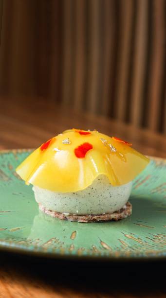 Joya Boulangerie: entremet de chá-preto e laranja Joya Boulangerie: entremet de chá-preto e laranja