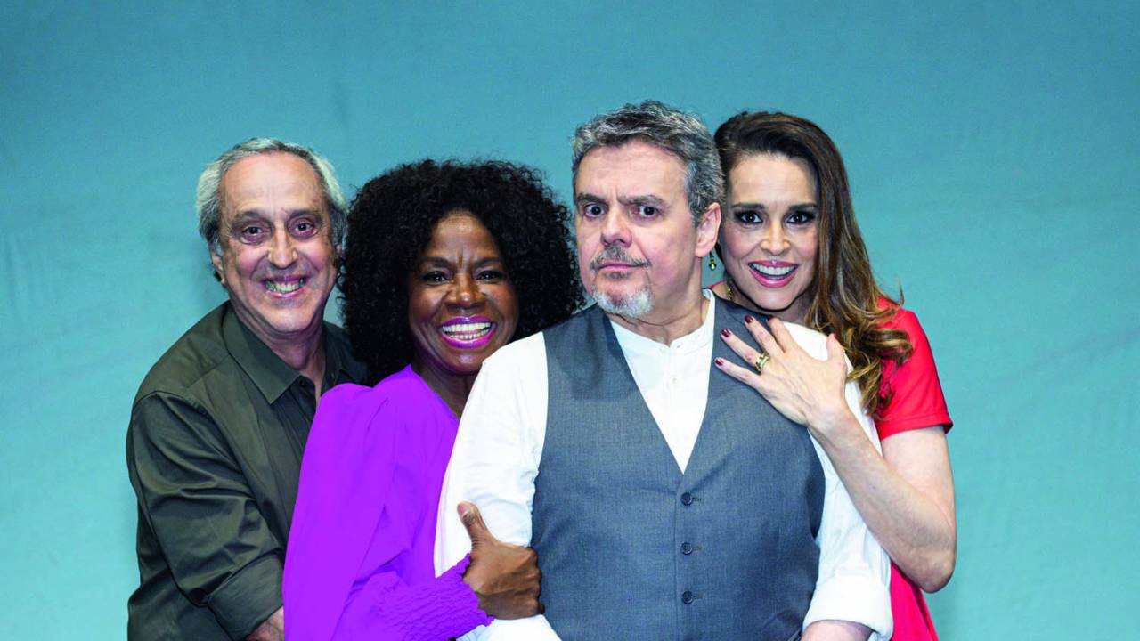 Ary, Zezeh, Cássio e Suzy: quarteto cômico