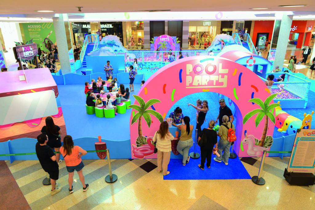 Shopping Anália Franco tem atração grátis ‘Pool Party’ para a garotada