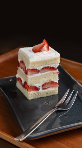 Aizomê Café: ichigo de morango Aizomê Café: ichigo de morango