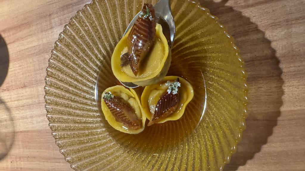 Tortellini Prato redondo amarelo com massa e recheio