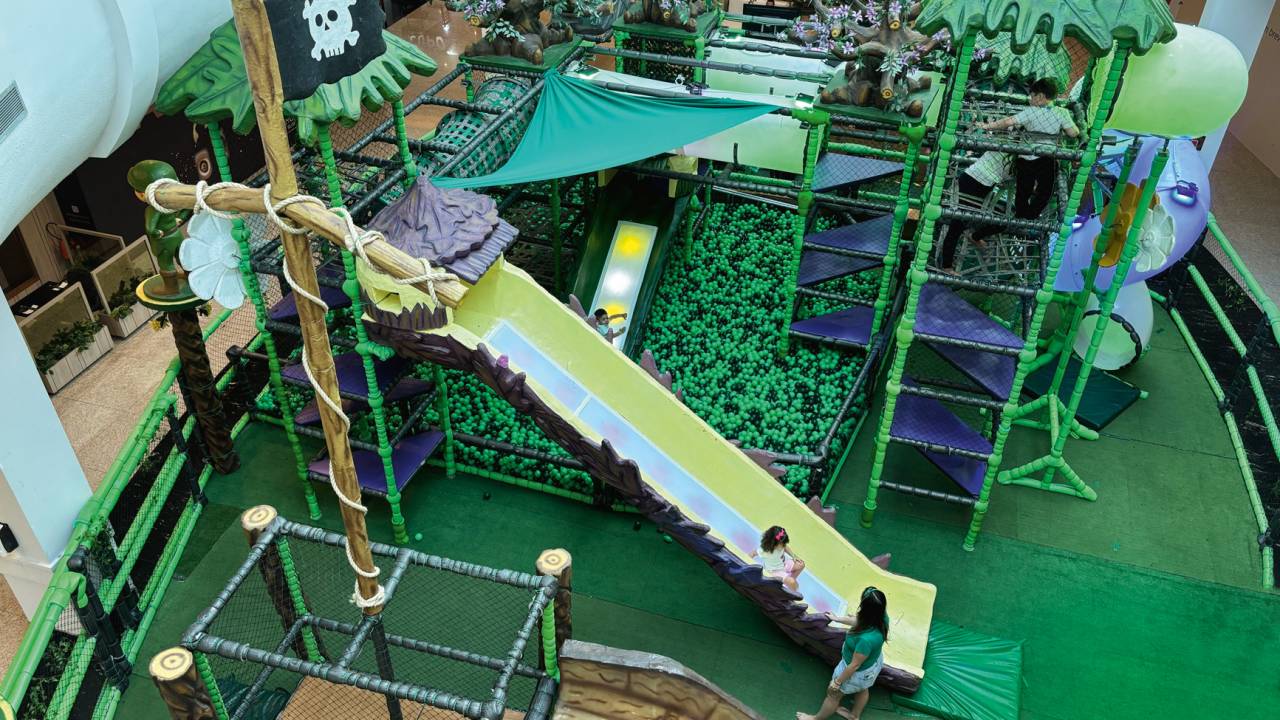 Atração do Peter Pan: circuito de brincadeiras no Mooca Plaza Shopping