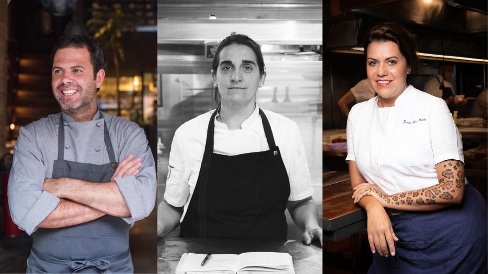 Oscar Bosch recebe Maria Elena Marfetán e Janaína Torres no Cala del Tanit