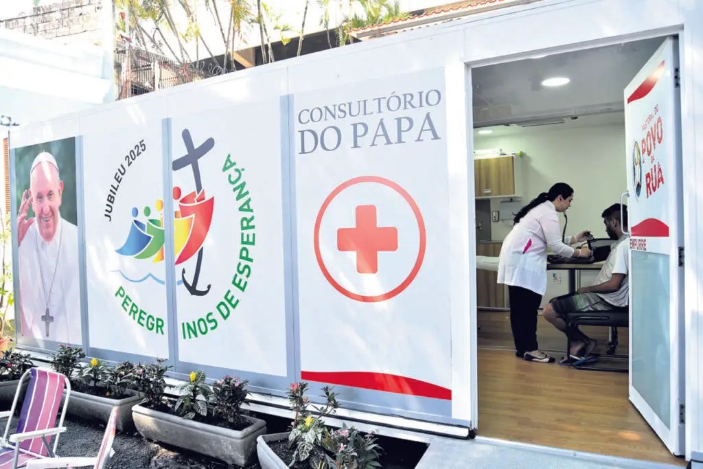 Consultório do Papa, da pastoral do Povo da Rua, em São Paulo