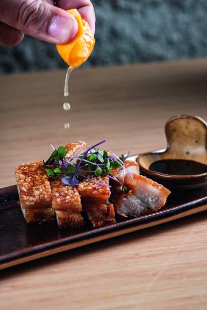 Kureiji: barriga de porco duroc crocante Kureiji: barriga de porco duroc crocante