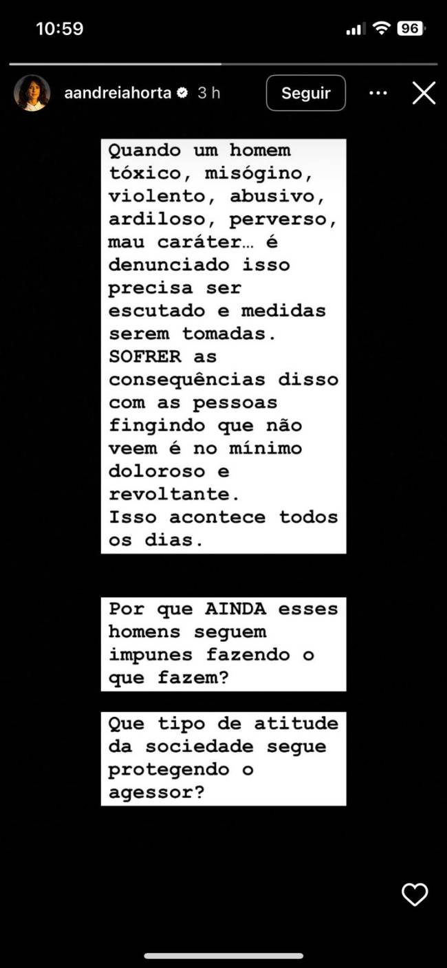 storie Andreia Horta Storie da atriz Andreia Horta