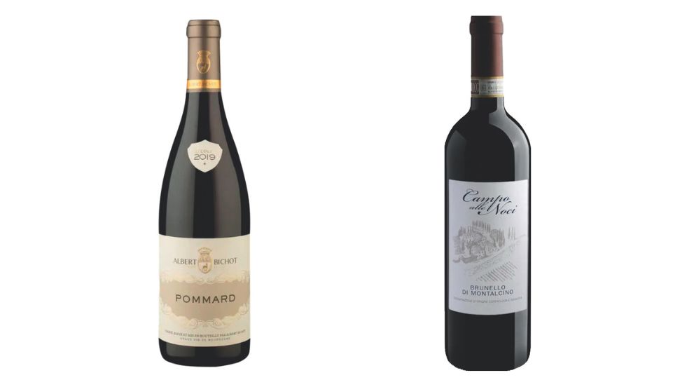 vinhooos_2b3d39 Duas garrafas com rótulos de vinhos