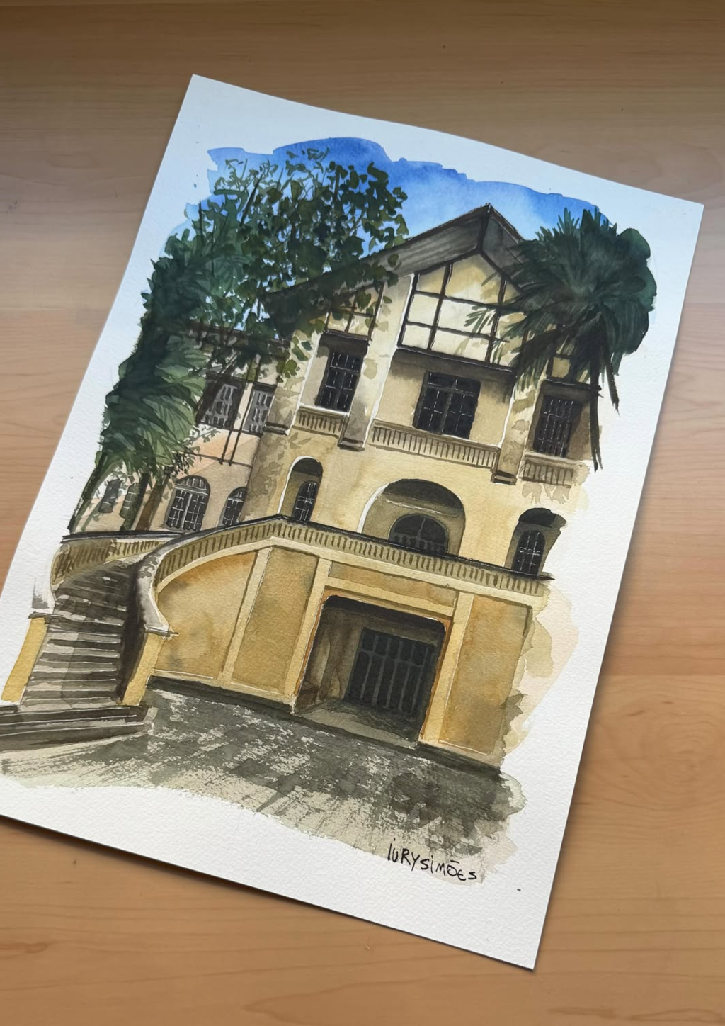 3 Ilustração do Parque da Água Branca, por Iury Simões.