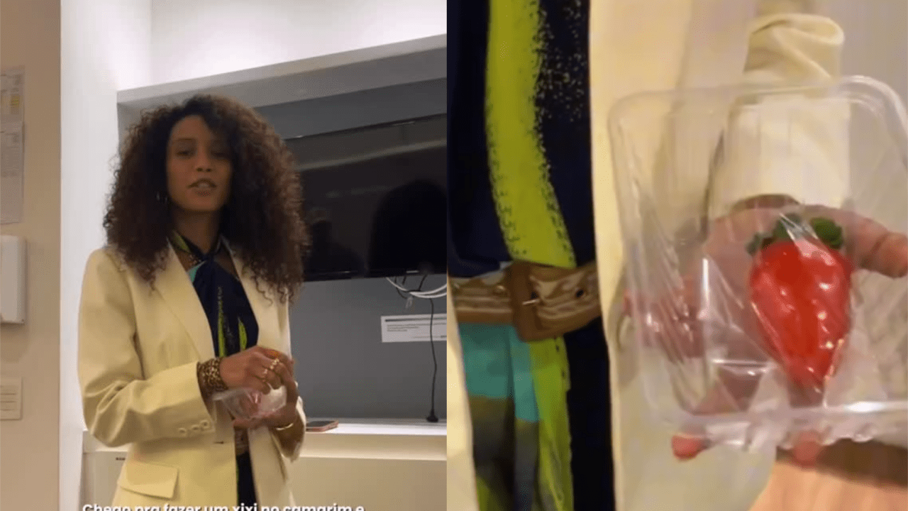 Taís Araújo foge de morango do amor nos bastidores de novela