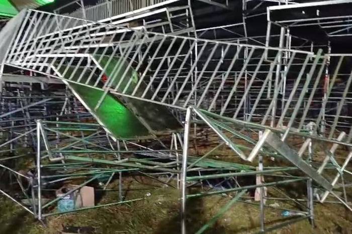 Desabamento de arquibancada em show no interior de SP deixa 60 feridos