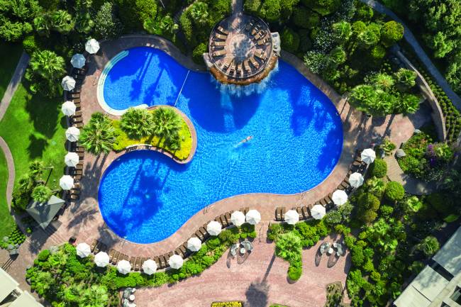 Piscina do luxuoso Mandarin Oriental