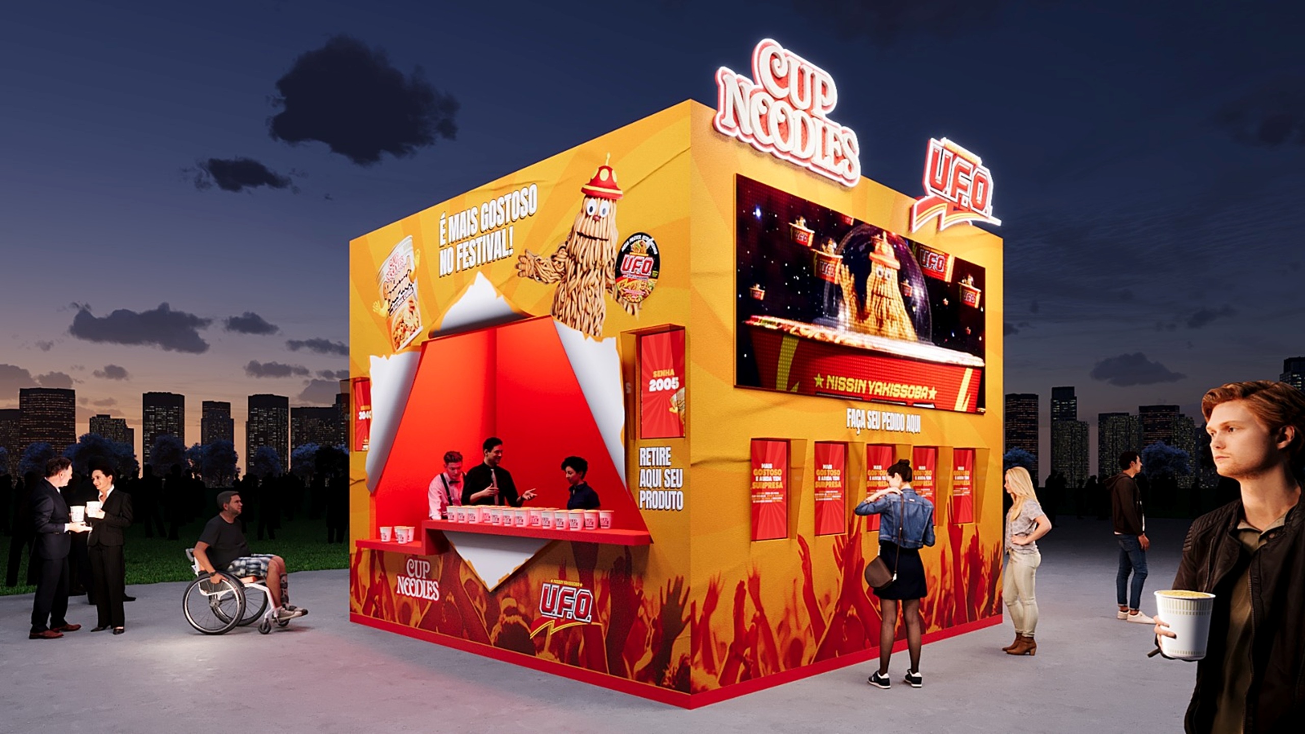Estande da Nissin no The Town