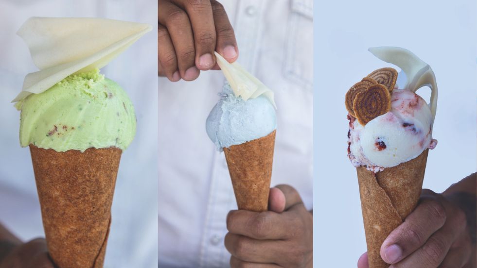 Sabores na casquinha em montagem de fotos