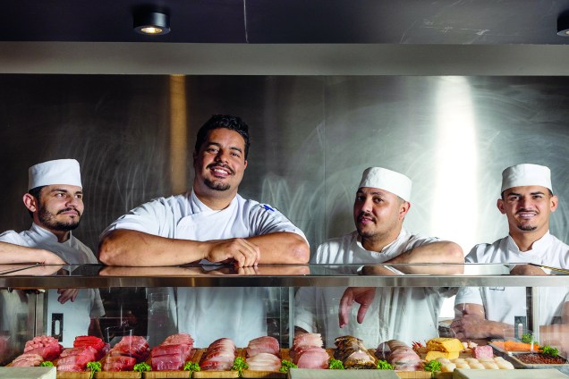 Equipe do Standing Sushi: Itamar Fontinele, Rodrigo Santos, Denilson Santos e Gilmar Araújo