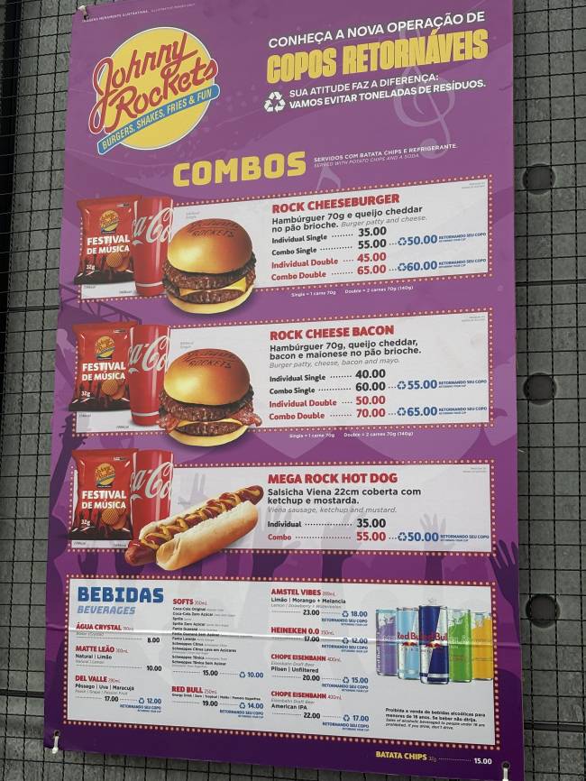 Combos do Johnny Rockets