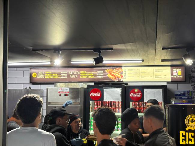 Menu da lanchonete Nathan's