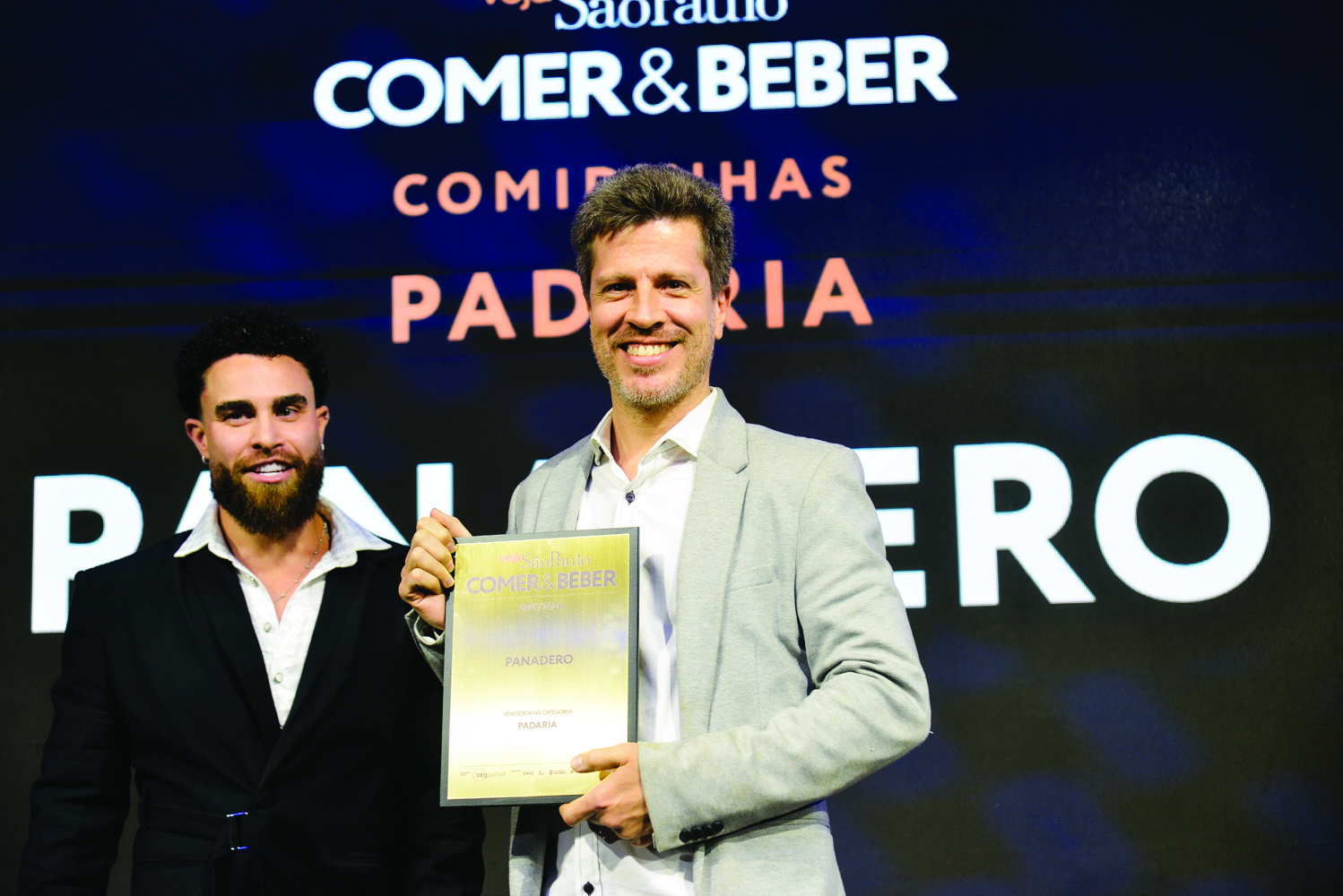 Sergio Mota com Ramiro Murillo, do Panadero