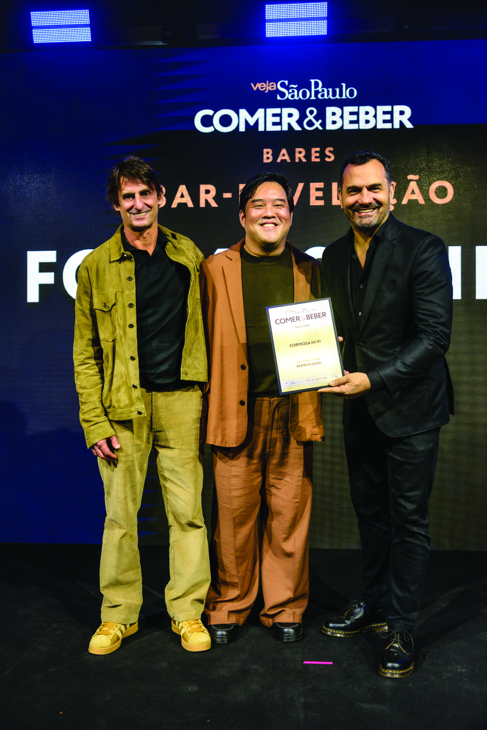 O rep&oacute;rter de bares Saulo Yassuda com Ale Natacci e Al&ecirc; Youssef, do Bar Revela&ccedil;&atilde;o Formosa Hi-Fi