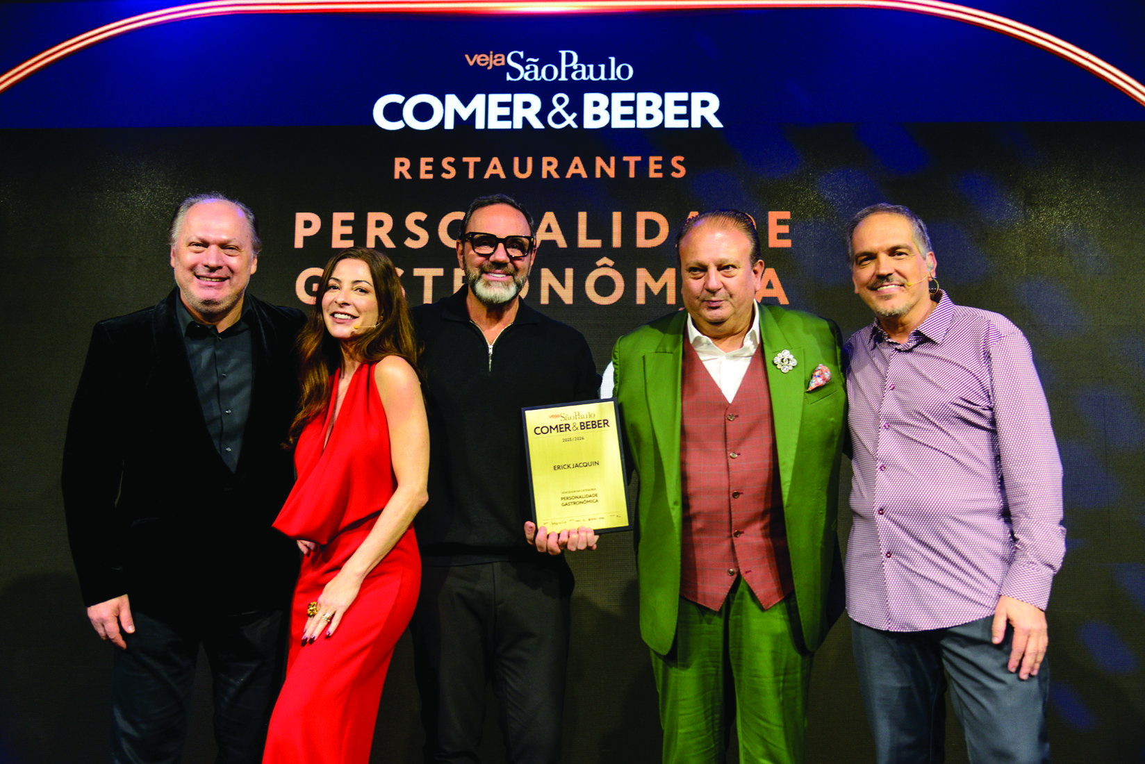 O maestro Roberto Minczuk, a apresentadora Ana Paula Padr&atilde;o, a Personalidade Gastron&ocirc;mica Erick Jacquin e o editor-executivo Arnaldo Loren&ccedil;ato