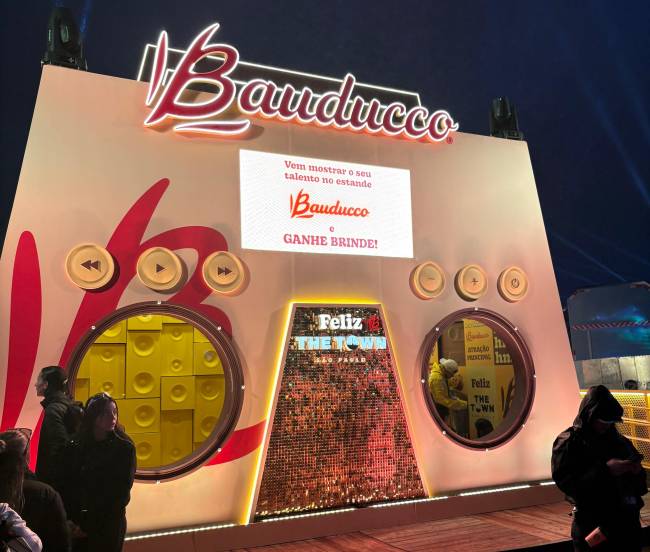 Estande da Bauducco no The Town